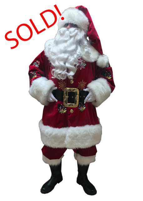 Santa Claus Professional Wardrobe Adele's of Hollywood coca-cola-style-embroidered-suit-sold