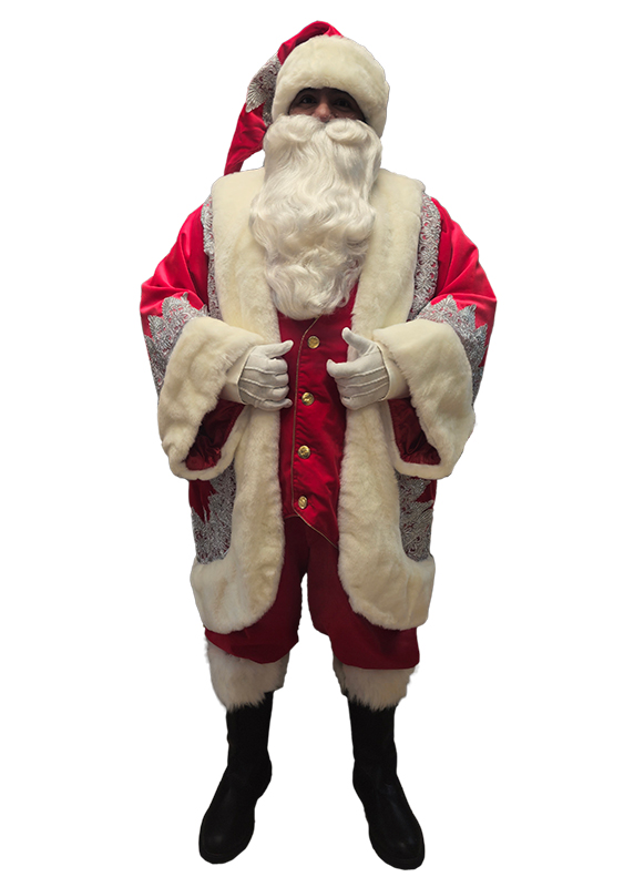 santa-claus-professional-wardrobe-cardinal-red-continental-coat-silver-trim-special-lining-front-2