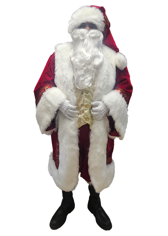 santa-claus-professional-wardrobe-diamond-embossed-royal-robe-front